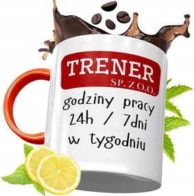 Narancssárga Bögre Edzőnek Ajándék fényképes nyomattal