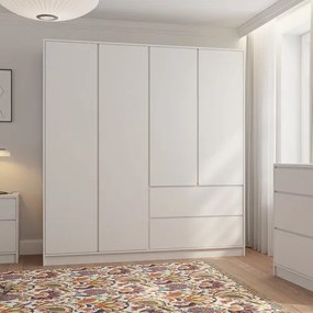 BASIT Éjjeliszekrény Fehér Színben 50 cm