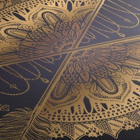 Kép - Arany mandala nyilakkal (órával) (90x30 cm)