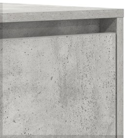 Oldalszekrény Beton Szürke 120x41x75 cm Műanyag Fa
