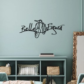 Bella fém fali dekoráció, 60×25 cm