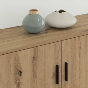 vidaXL Fali TV szekrény szett 2 pcs Artisan tölgy 100 x 34,5 x 40 cm