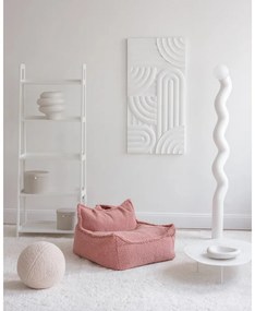 Rózsaszín buklé gyerek babzsákfotel Chair – Wigiwama