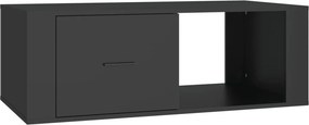 vidaXL fekete szerelt fa dohányzóasztal 100x50,5x35 cm
