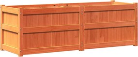 vidaXL viaszbarna tömör fenyőfa kerti virágláda 150 x 50 x 50 cm