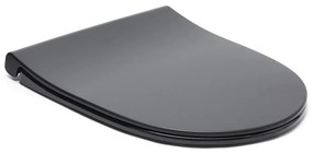 Wc ülőke VitrA Sento duroplasztból fekete matt színben 120-083R009