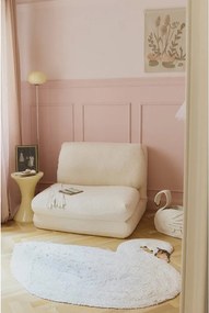 Krémszínű mosható-kézi szövésű pamut gyerek szőnyeg 100x120 cm Swan – Lorena Canals