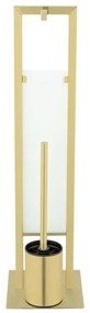 WENKO 26034100 - RIVALTA WC-szett 18x70 cm rozsdamentes acél/arany/fehér/fekete
