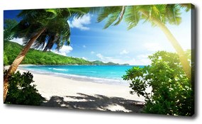 Vászon nyomtatás Seychelles strand oc-61788906