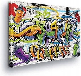 Vászonkép 100x75 Graffiti street-art városi művészet modern fényes