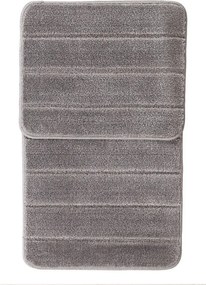 Szürke fürdőszobai kilépő szett 2 db-os 50x80 cm Yeni Cizgli – Foutastic
