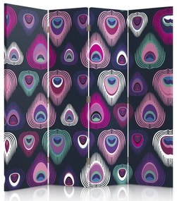 Gario Paraván Pávaszemek Méret: 145 x 170 cm, Kivitelezés: Forgó paraván 360°