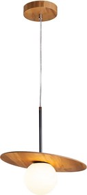 Quintiesse Orbit QN-ORBIT-P-M-TEAK Függőlámpa 1x40W/E27 IP20