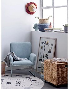 Animals fehér szőnyeg, ø 130 cm - Bloomingville Mini