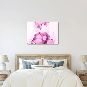 Üveg kép - Rózsaszín dekoráció (70x50 cm)