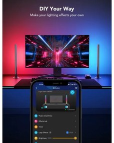 Govee - Smart Gaming WiFi LED panelek + Smart Dual vezérlő fehér Wi-Fi