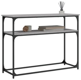 szürke sonoma színű szerelt fa tálalóasztal 100x35,5x75 cm