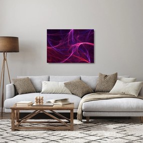 Absztrakt görbék képe (üvegen) (70x50 cm)