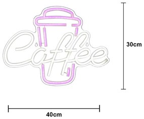 Rózsaszín LED neon fénydekoráció 5 W Plexy – Star Trading