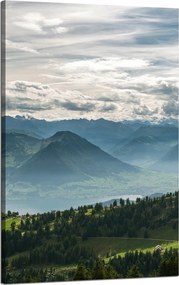 Vászonkép Hegyek Felhők Természet Erdők Természet 50x80 cm