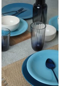 18 részes kék/fehér/kerámia étkészlet