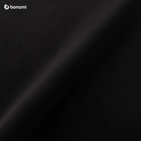 Santo fekete kinyitható bársony sarokkanapé, jobb oldali - Milo Casa