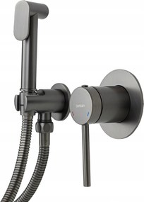 Süllyesztett bidé csaptelep Corsan Lugo CMB7570GM GunMetal tömlővel