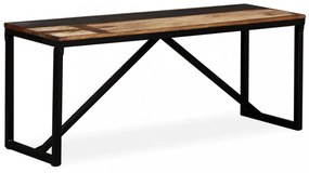 tömör újrahasznosított fa pad 110 x 35 x 45 cm