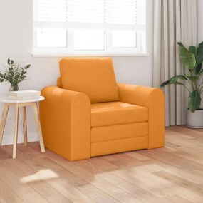 Földi kanapéágy 2 az 1-ben Sötét Sárga 98x71x83 cm Textil