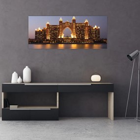 Kép egy épületról Dubajban (120x50 cm)