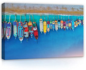 Hajók, vászonkép, 60x40 cm méretben