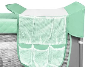 Lionelo - Utazóágy FLOWER türkiz