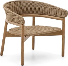 Natúr színű tömörfa kerti fotel Arinella – Kave Home
