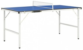 Kék pingpongasztal hálóval 152 x 76 x 66 cm