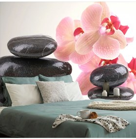 Fotótapéta SPA kövek és orchidea - 300x200 -