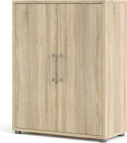 Natúr színű moduláris könyvespolc tölgyfa dekorral 89x113 cm Prima – Tvilum