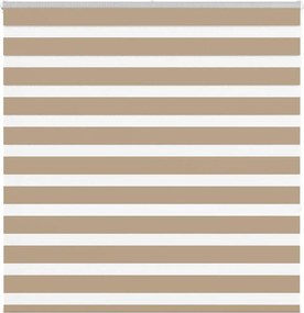vidaXL zebrafüggönnyel homokbarna szövetszélesség 140,9 cm poliészter