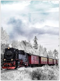 Poszterek 100x135 Vonat és téli aura