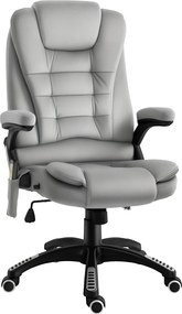 Vinsetto Irodai Szék Vibráló Masszázzsal, Ergonomikus Íróasztali Szék Fűtéssel, Dönthető Funkcióval, Magasságban Állítható Vezetői Szék Távirányítóval