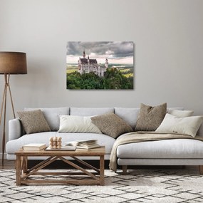 Kép - Vár sziklákon (üvegen) (70x50 cm)