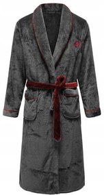 Fürdőköpeny Roger Women Grey Red M