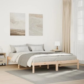 tömör fenyőfa extra hosszú ágykeret matrac nélkül 140 x 220 cm