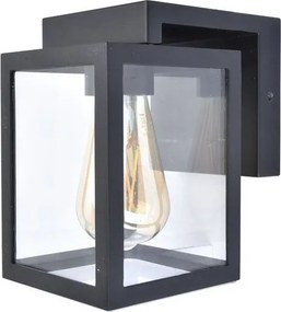 LUTEC 5206501012 SHIVA Klasszikus Kültéri Fali Lámpa Fekete E27 IP44