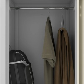 L típusú öltözőszekrény szürke / sonoma tölgy: Eco Design JULIA, 800 x 1850 x 450 mm