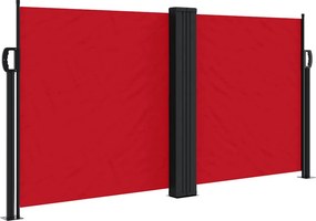 vidaXL piros behúzható oldalsó napellenző 120 x 600 cm