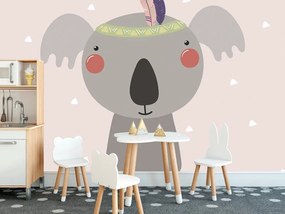 Öntapadó tapéta koala indián tollakkal