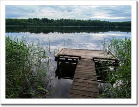 Poszterek keretben 40x30 Híd a horgász számára