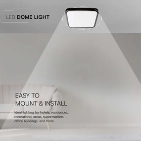 LED Fürdőszobai mennyezeti lámpa LED/48W/230V 3000K IP44 fekete