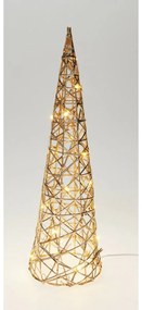 Karácsonyi világító kúp Champagne, 40 x 12 cm, 20mikro LED, elemes, 40 cm