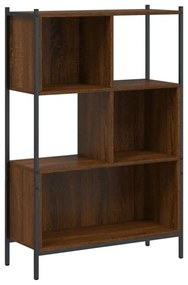 barna tölgy színű szerelt fa könyvszekrény 72x28x109 cm